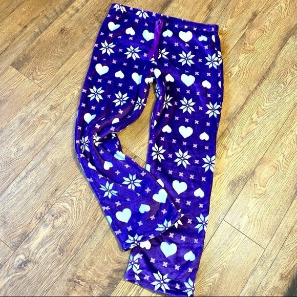 EM & ALFIE PLUSH PAJAMA SET W/MATCHING SOCKS XL PURPLE NWT - Picture 2 of 5